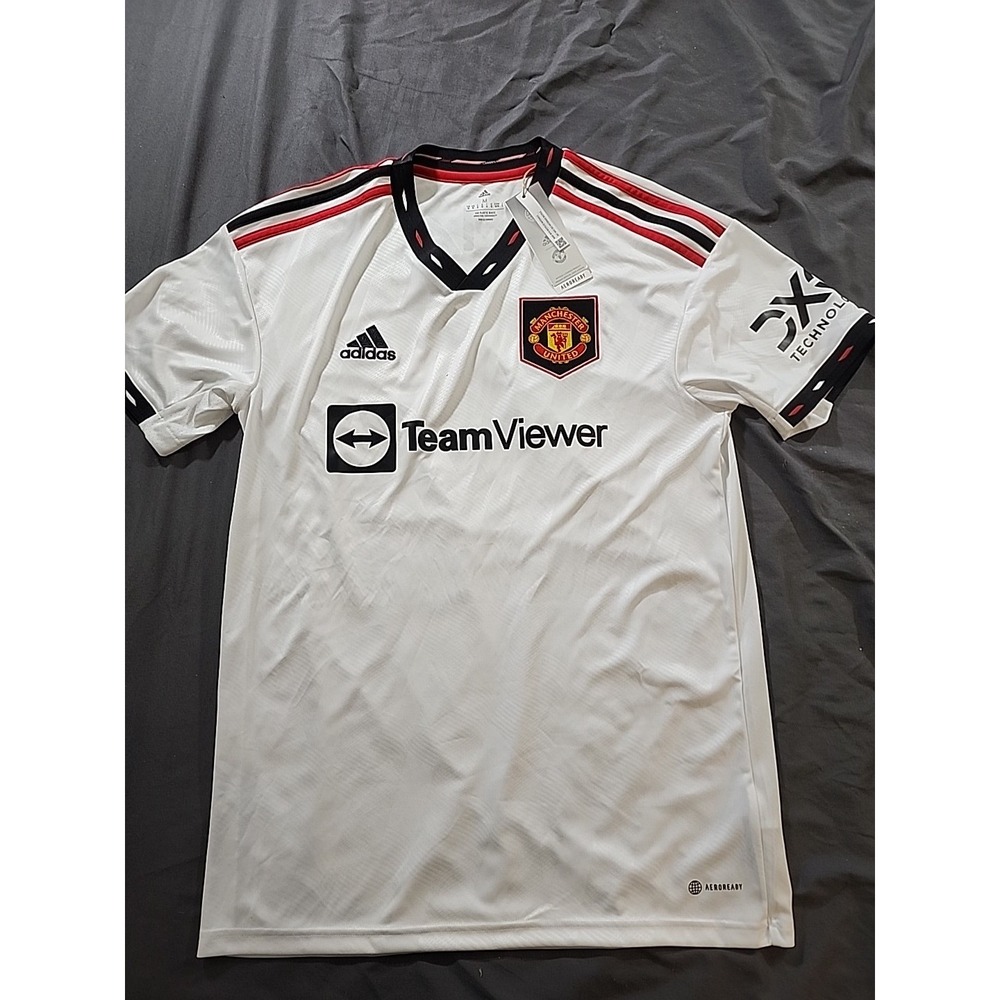 NWT Manchester United MU 2022 2023 away football 9 Kumar jersey Adidas size Med
